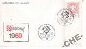 КПД Германия 1969 герб львы марка на марке