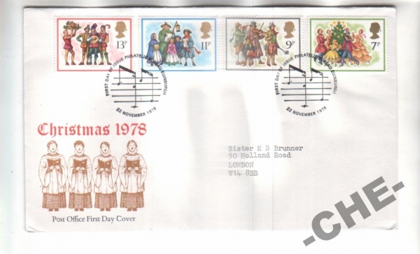 Англия 1978 Рождество музыка