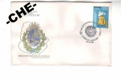 КПД Уругвай 1988 День почты карта герб лошадь