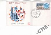 Франция 1974 Совет Европы архитектура флаги
