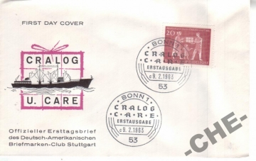 КПД Германия 1963 корабль, почта