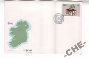 Ирландия 1984 Европа карта флаги