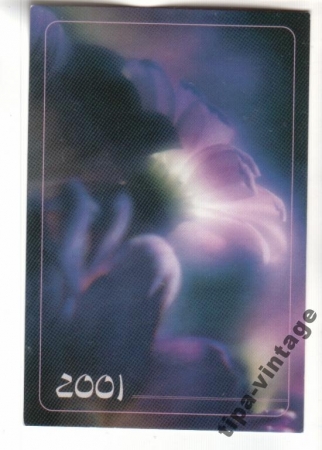 Календарик 2001 Цветы