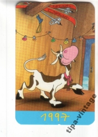 Календарик 1997 Корова