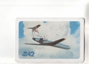 Календарик 1989 Самолет авиация Аэрофлот