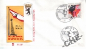КПД Германия 1970 Флаг, фестиваль, телевышка, герб