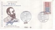 КПД Германия 1968 Марка на марке почта Персоналии
