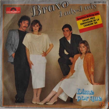 Bravo ''Lady Lady'' 1984 Single (Eurovision 84)