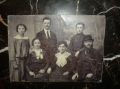 Старинное фото.Кабинет-портрет.РАВВИН,Еврейская семья,Российская Империя