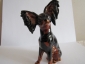 Собака Китайская хохлатая ,авторская керамика,Вербилки - вид 1