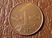 Финляндия 1 пенни 1963 год