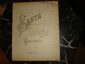 Неаполитан.песенка.Баркарола SANTA LUSIA,ноты,текст на итал.яз,1900-е -в 1960х пел Робертино Лоретти