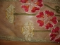 Старинный дамский шарф МАКИ, кружево,шелковая аппликация,вышивка, Россия к19-н20вв. Мода МОДЕРНА - вид 5