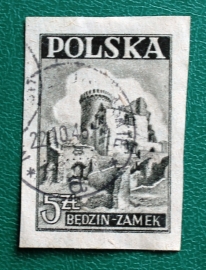 Польша 1946 Бендзинский замок  Sc#392 Used