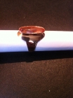 Кольцо перстень с Топазом золото 583 пробы СССР с пломбой Новое