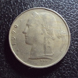 Бельгия 1 франк 1970 год belgique.
