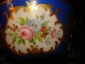 Старинная чашка с медальонами ЦВЕТЫ,фарфор,роспись,золочение, клеймо ИФЗ,Александр II с дефектом - вид 3