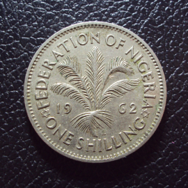 Нигерия Британская 1 шиллинг 1962 год.