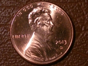 1 цент 2013 год D - монетный двор Денвер, США _214_
