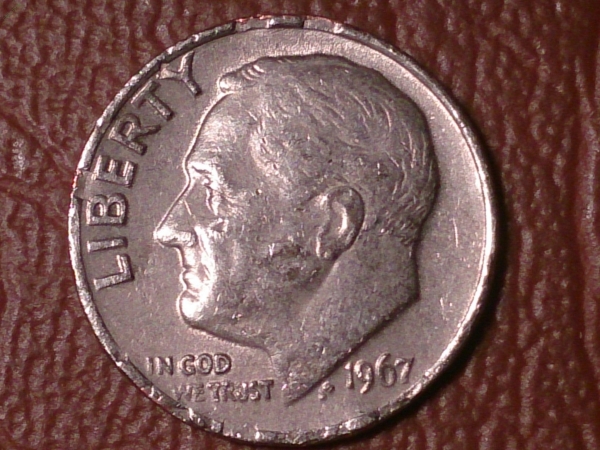 10 центов (1 дайм) 1967 г. США _216_