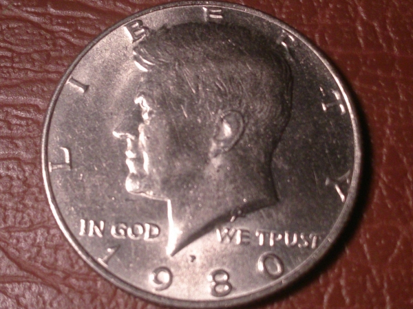 США 1/2 доллара (50 центов) 1980 год _217_