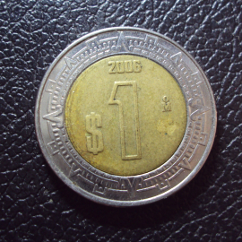Мексика 1 песо 2006 год.