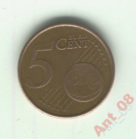 5 Евро Центов ФРАНЦИЯ 2001