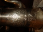 Старинный кофейный набор ДЛЯ ЗАВТРАКА: КОФЕЙНИК,СЛИВОЧНИК,САХАРНИЦА, серебрение, штихель, без клейма  - вид 5