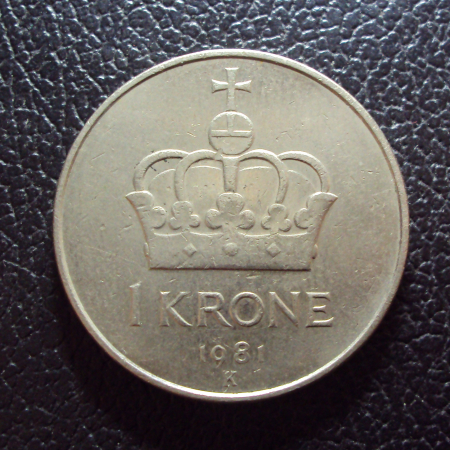 Норвегия 1 крона 1981 год.
