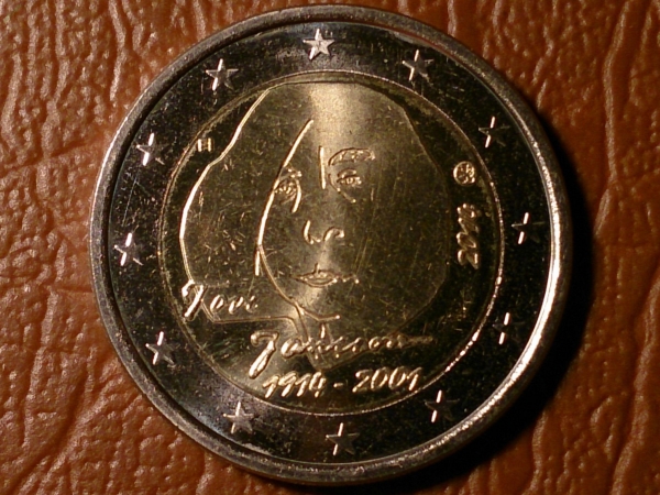 2 евро 2014 год Финляндия, Туве Янсон _218_
