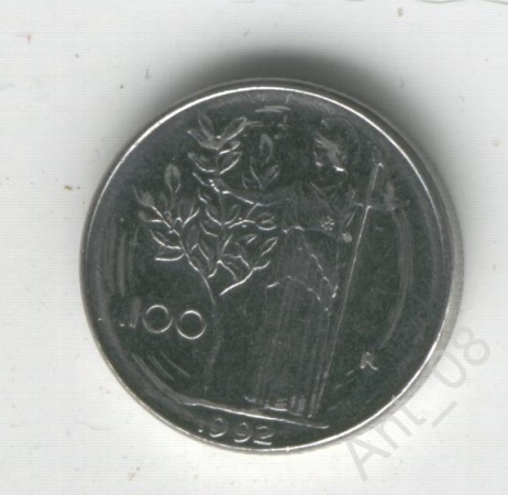 1992 ИТАЛИЯ 100 лир