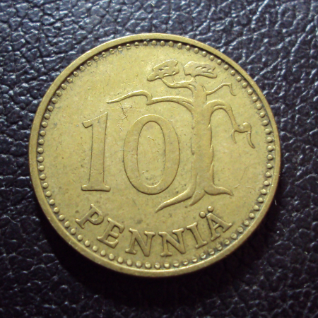 Финляндия 10 пенни 1973 год.