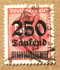 Германия 1923 Инфляция Sc#259 Used