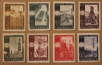Австрия 1947 Выставка в Вене  Sc#В199-В206