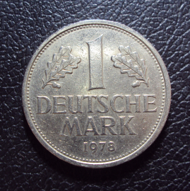 Германия 1 марка 1978 d год.