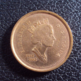 Канада 1 цент 2002 год 1952-2002.