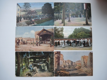 Цветные открытки / почтовые карточки 6 шт. Германия Первая мировая война
