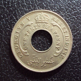 Британская Западная Африка 1/10 пенни 1932 год.