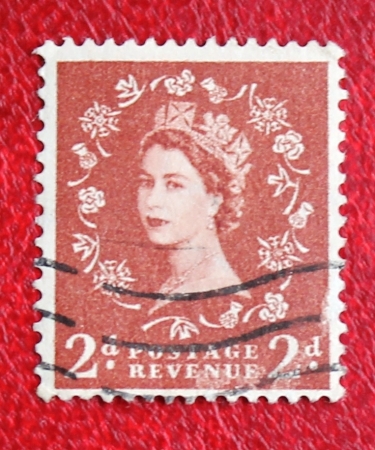 Великобритания 1956 королева Елизавета II Sc#320 Used