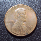 США 1 цент 1987 d год.