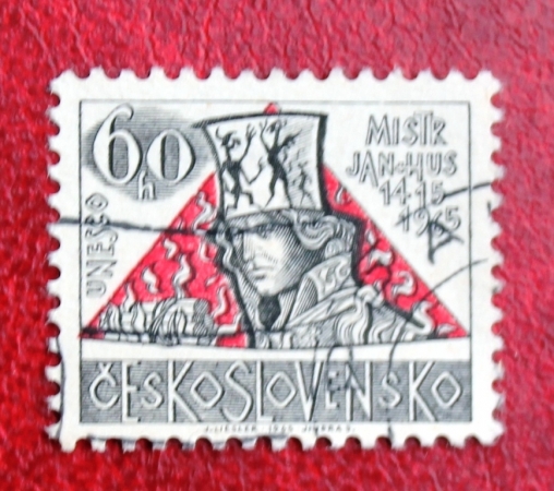 Чехословакия 1965 Ян Гус  Sc#1328 Used