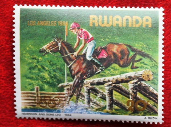 Руанда 1984 Олимпиада конный спорт Sc# 1191 MNH