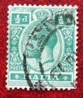 Мальта 1914-21 стандарт  Георг V  Sc#50 Used