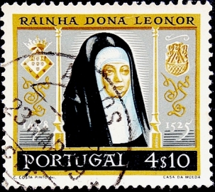 Португалия 1958 год . Queen Leonor (1458-1525) .
