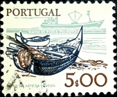 Португалия 1978 год . Рыбацкая лодка .