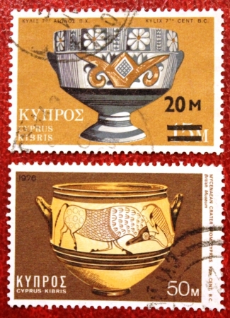 Кипр 1973 Чаша Sc#403, 1976 Sc#458 Used