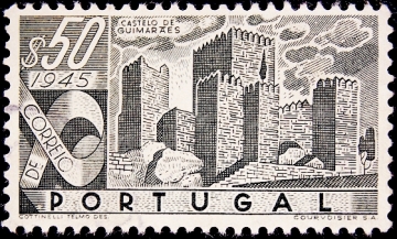 Португалия 1946 год . Castelo de Guimaraes .