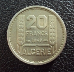 Алжир Французский 20 франков 1949 год.