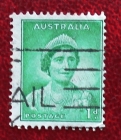 Австралия 1937 Королева Елизавета  Sc# 167 Used