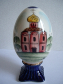 Яйцо пасхальное № 3 ,авторская керамика,Вербилки,роспись
